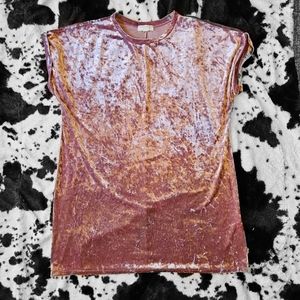 Forever 21+ Crushed Velvet Shirt Dress